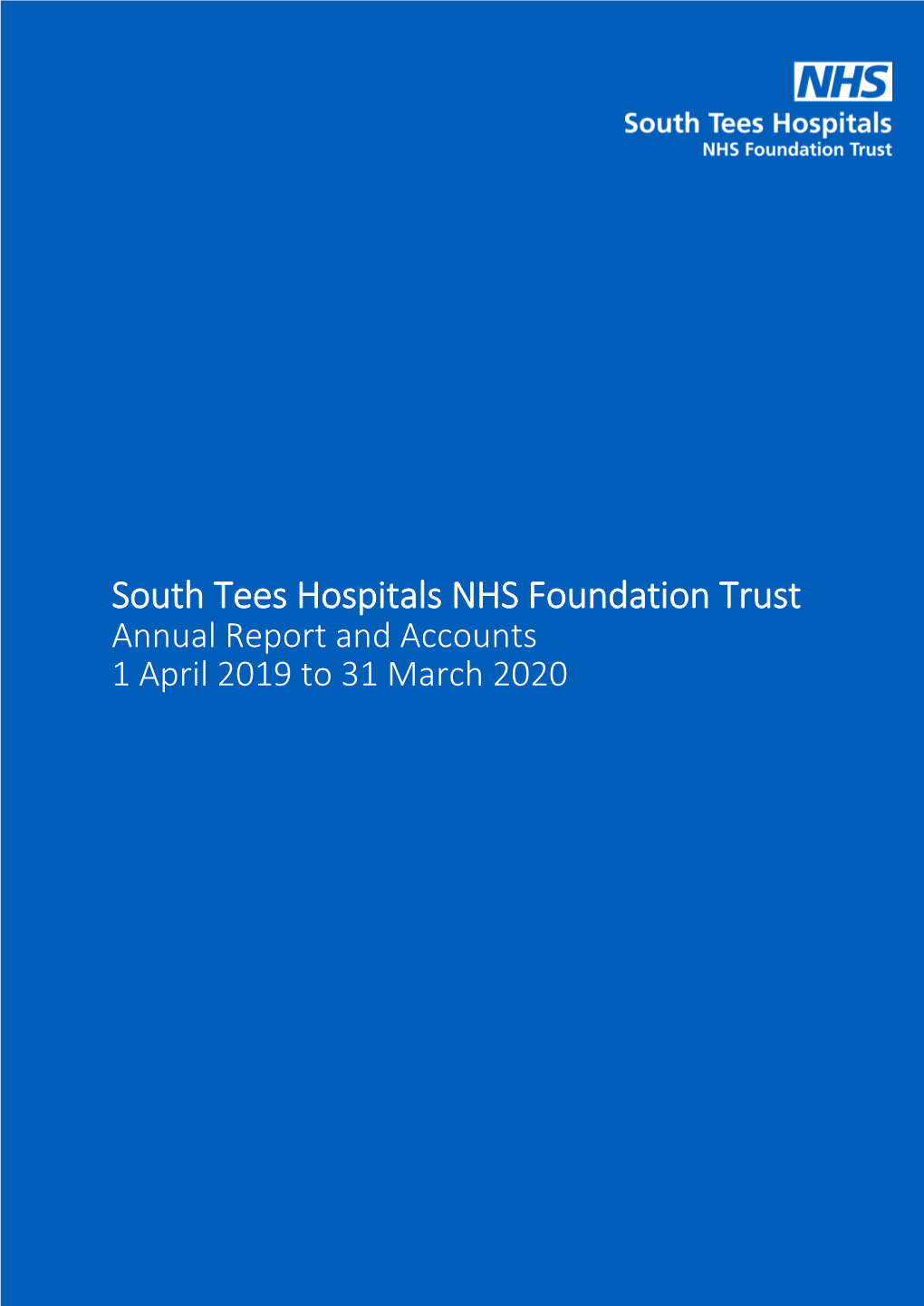 Annual Report and Accounts 1 April 2019 to 31 March 2020