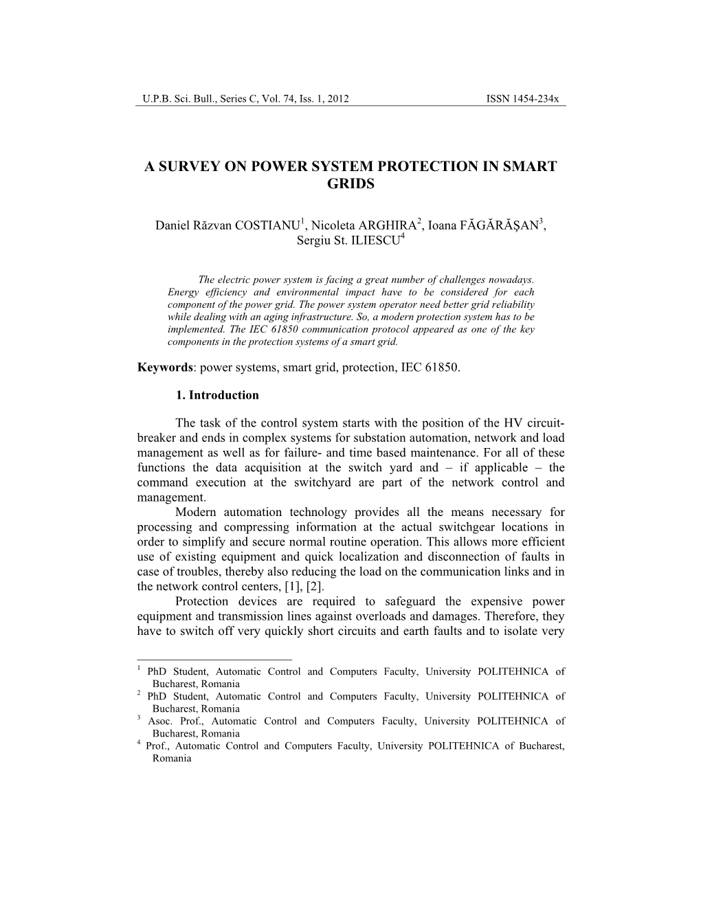 A Survey on Power System Protection in Smart Grids