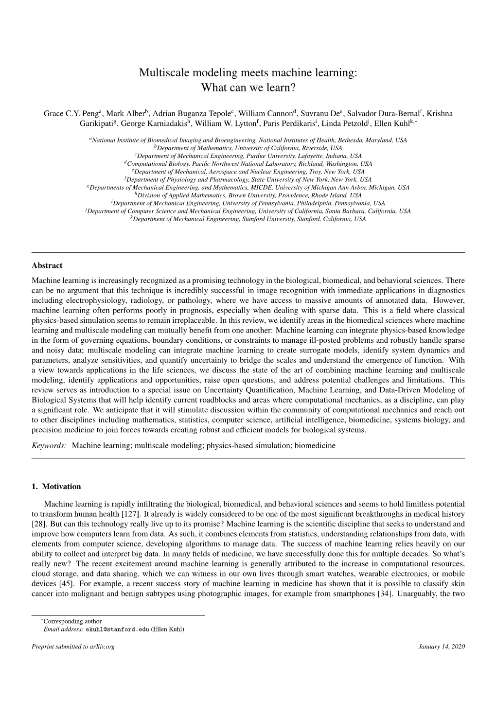 Multiscale Modeling Meets Machine Learning: What Can We Learn?