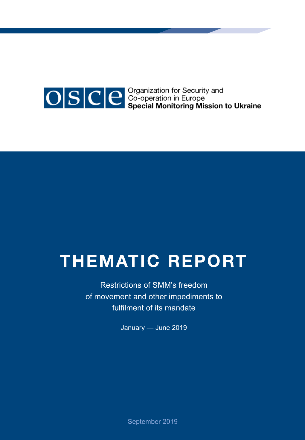 Thematic Report