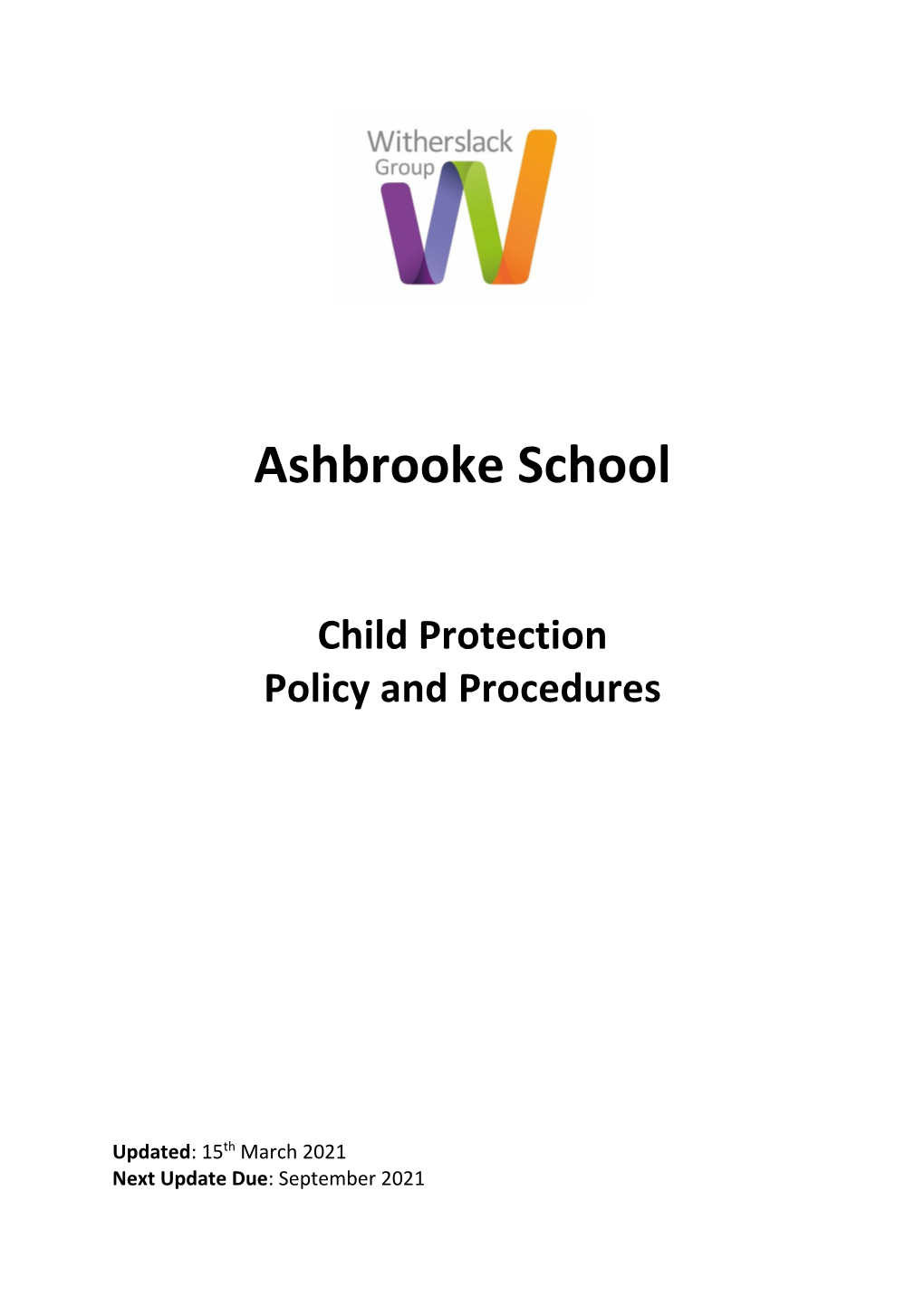 Ashbrooke School Child Protection Policy and Procedures