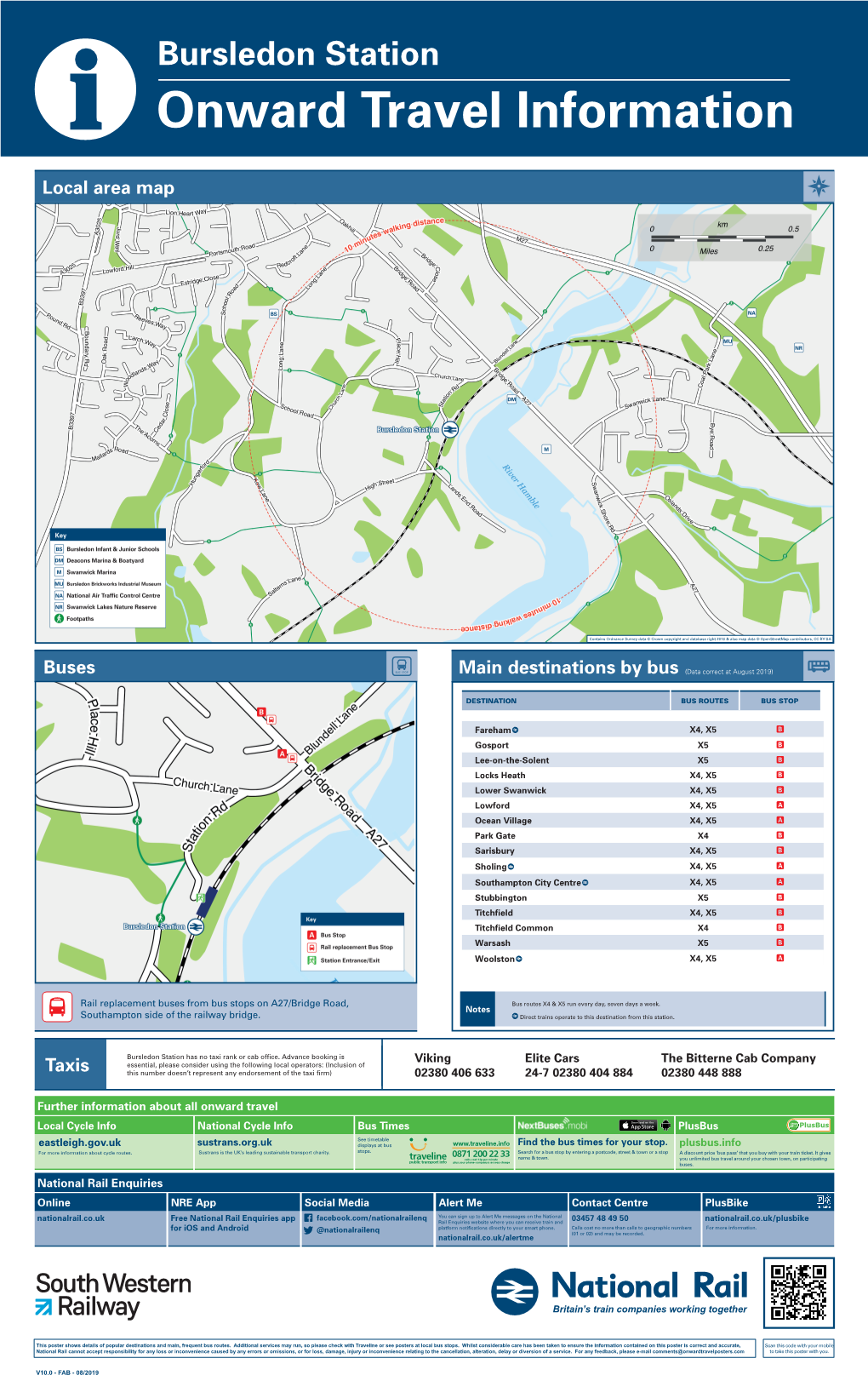 Notes Taxis Local Area Map Onward