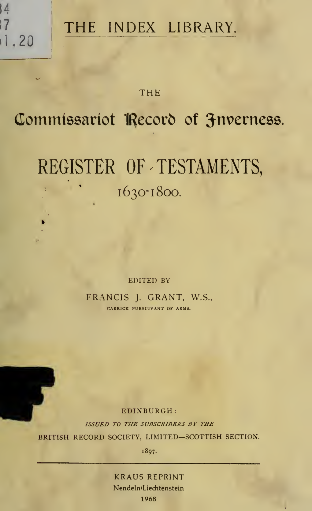 The Commissariot Record of Hamilton and Campsie : Register Of
