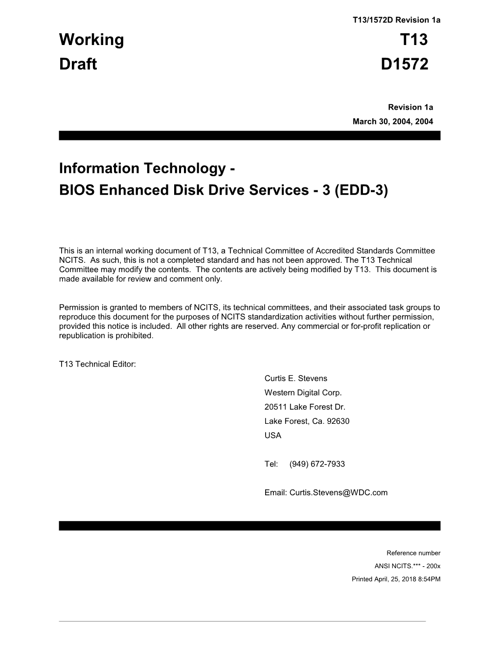 ATA Extensions Document