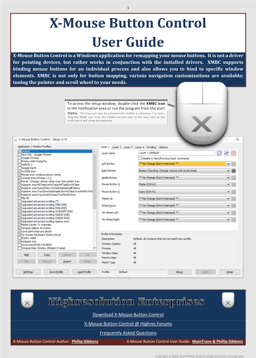 Using X-Mouse Button Control