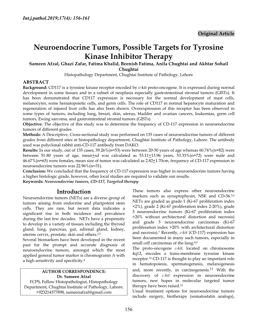 Neuroendocrine Tumors, Possible Targets for Tyrosine Kinase