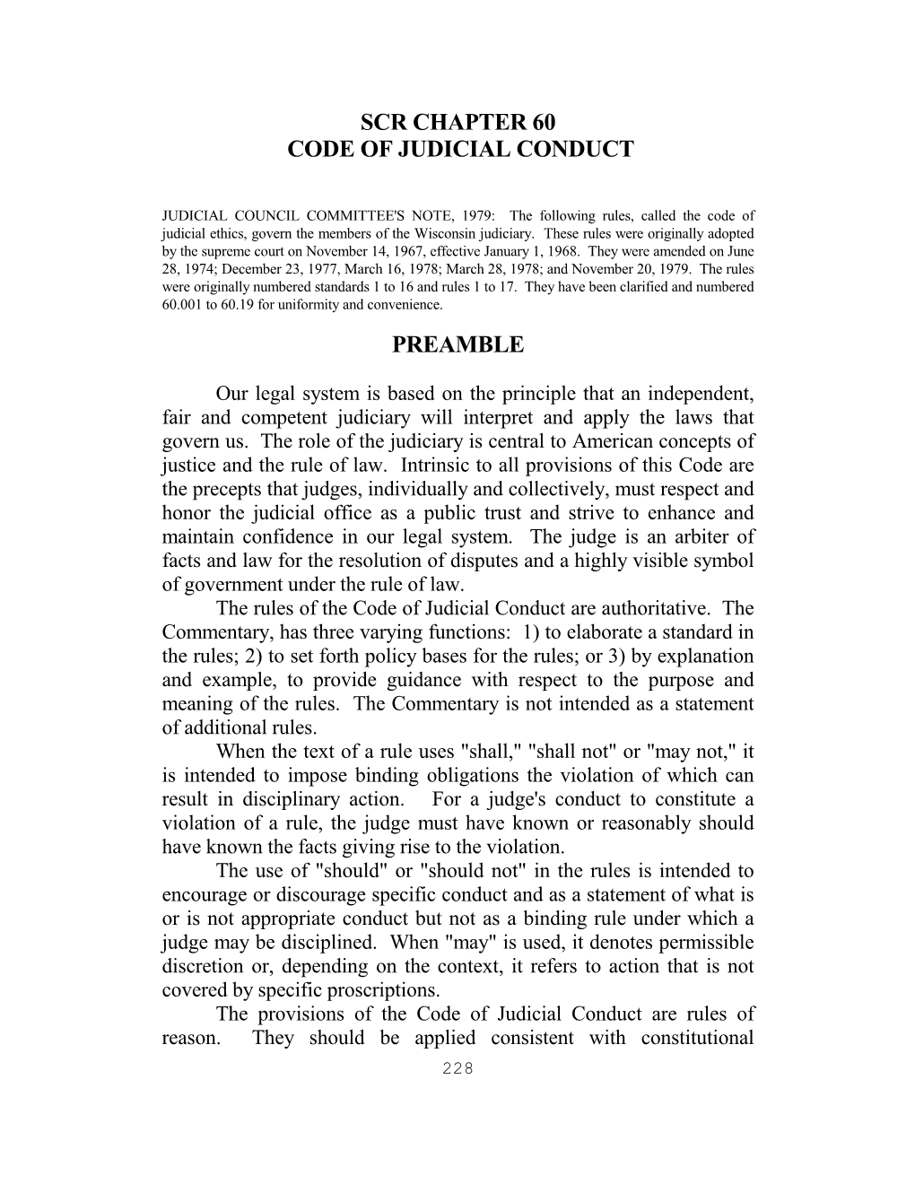 Wisconsin Code of Judicial Conduct