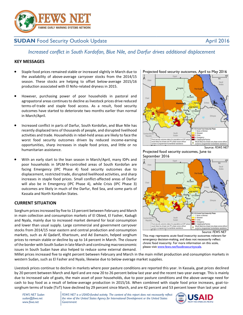 COUNTRY Food Security Update