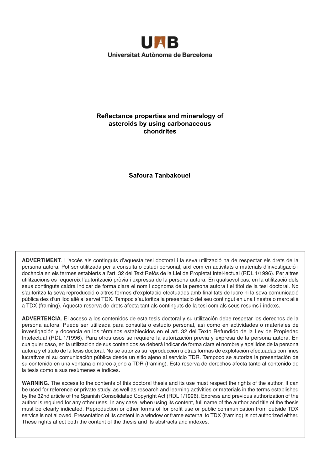 Reflectance Properties and Mineralogy of Asteroids by Using