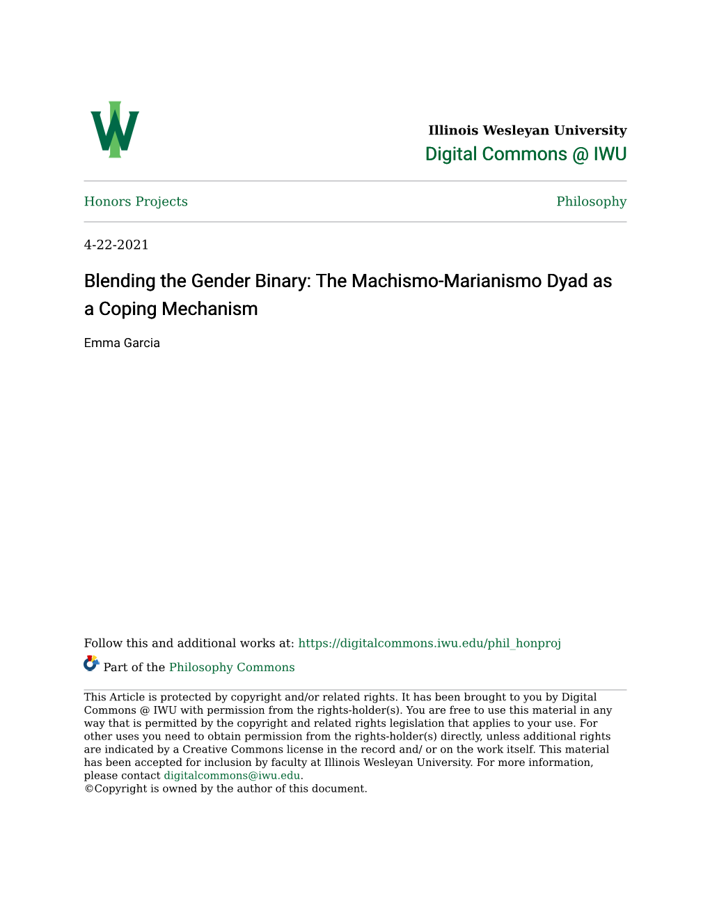 The Machismo-Marianismo Dyad As a Coping Mechanism