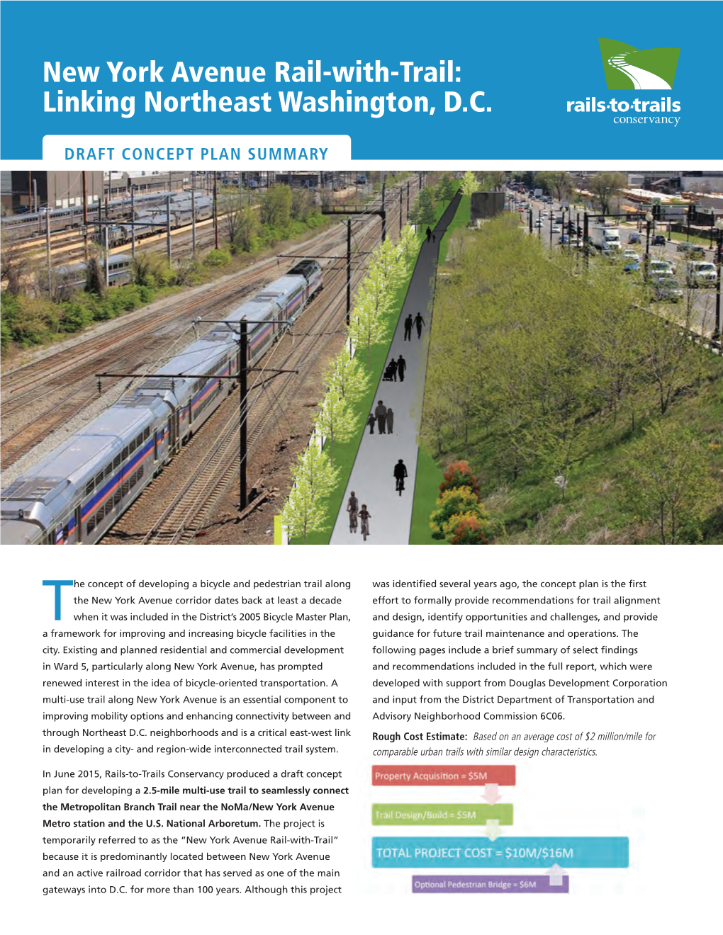 New York Avenue Rail-With-Trail: Linking Northeast Washington, D.C