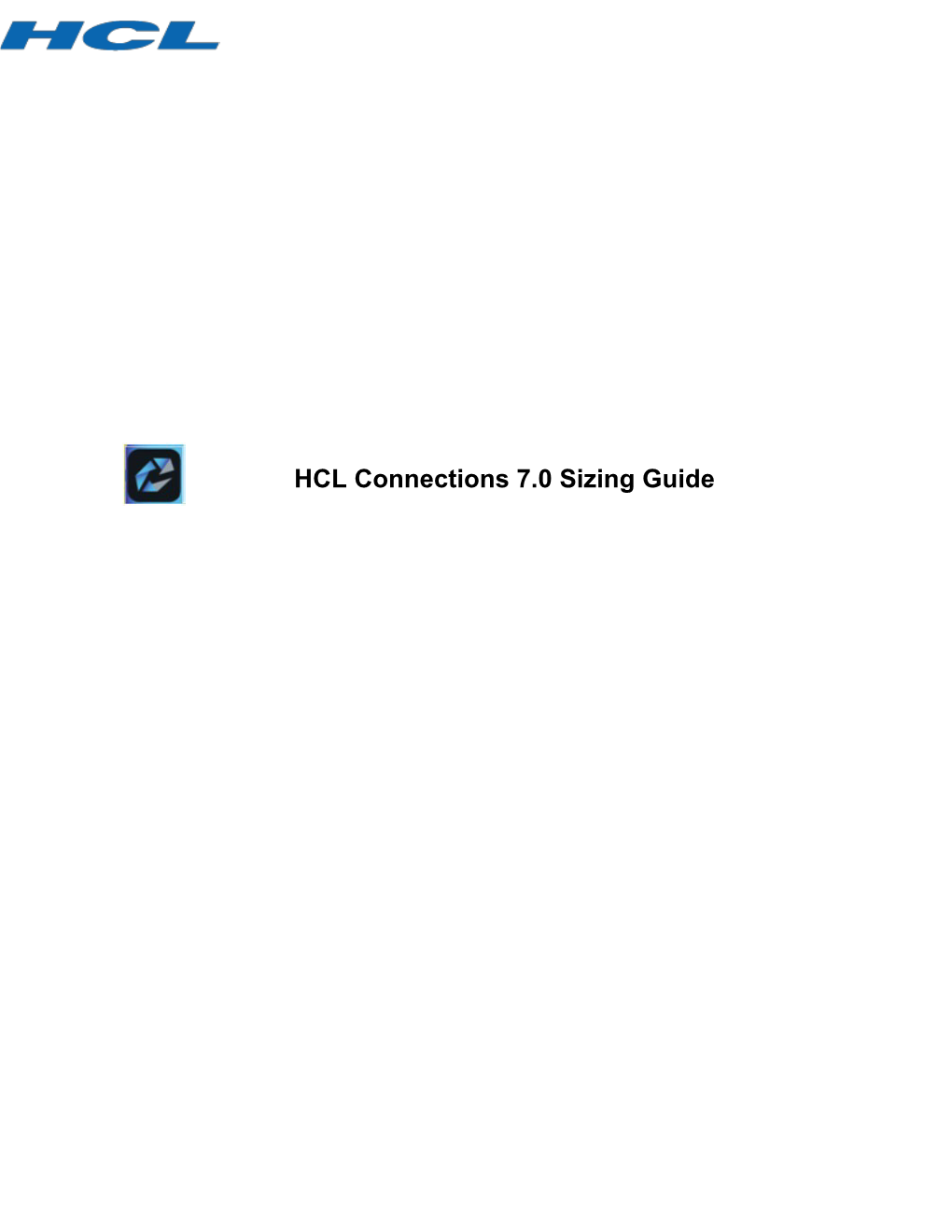 HCL Connections 7.0 Sizing Guide