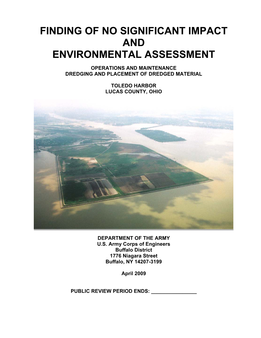 Finding of No Significant Impact and Environmental Assessment