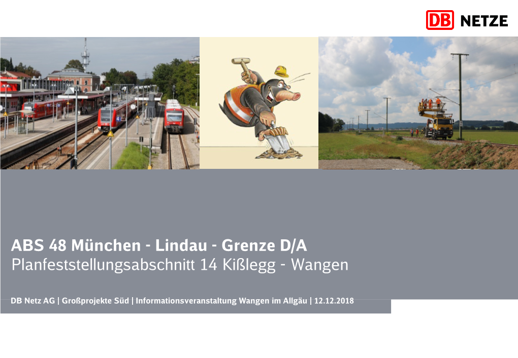 ABS 48 München - Lindau - Grenze D/A Planfeststellungsabschnitt 14 Kißlegg - Wangen