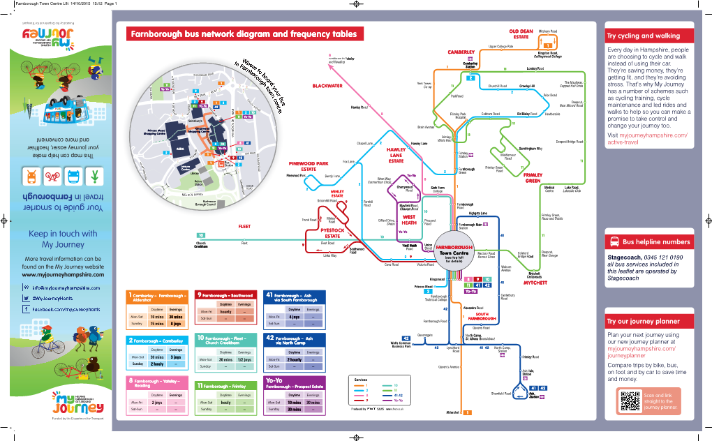 Farnborough Town Centre Lflt 14/10/2015 15:12 Page 1 Funded by the Department for Transport for Department the by Funded