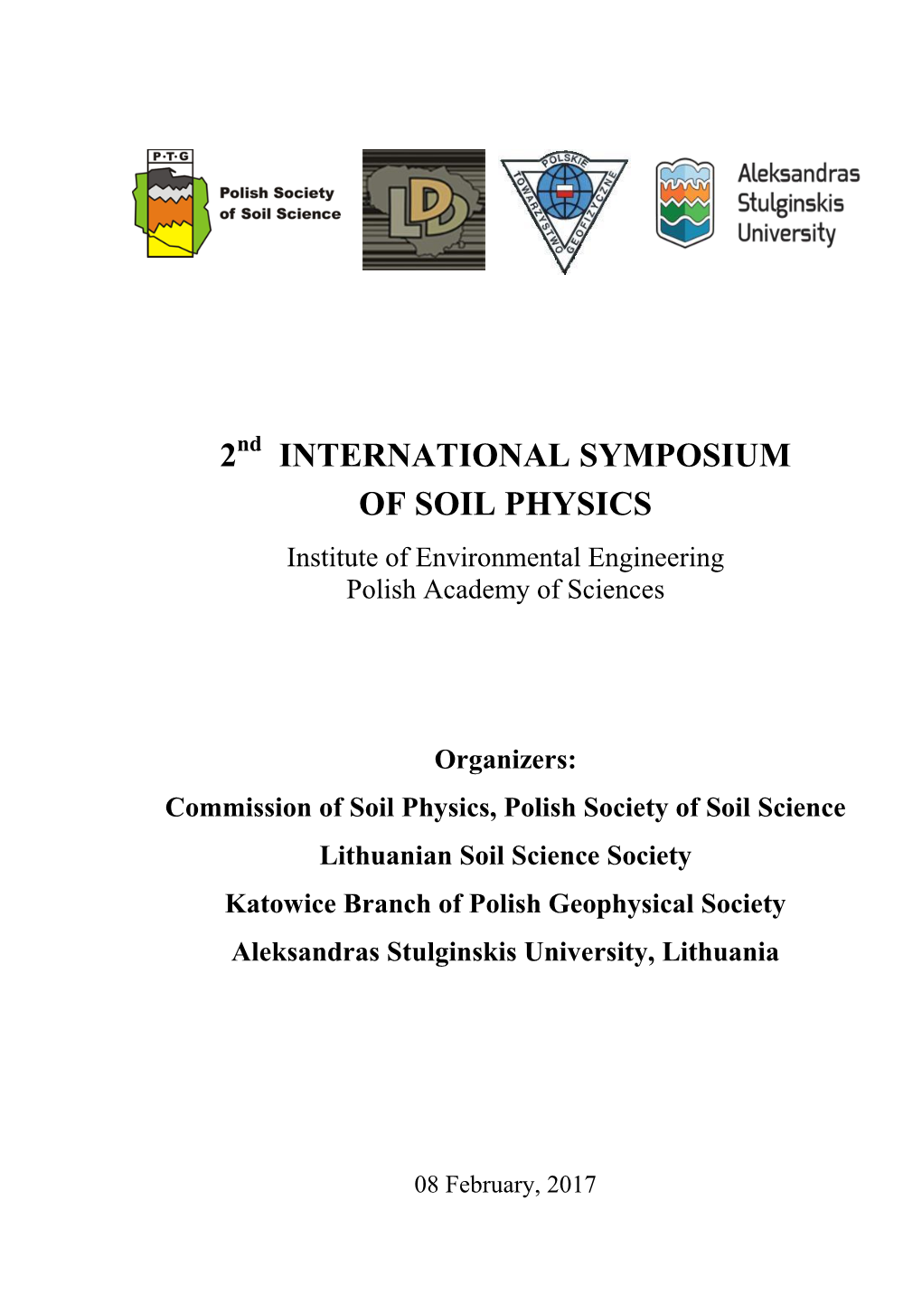 2 International Symposium of Soil Physics