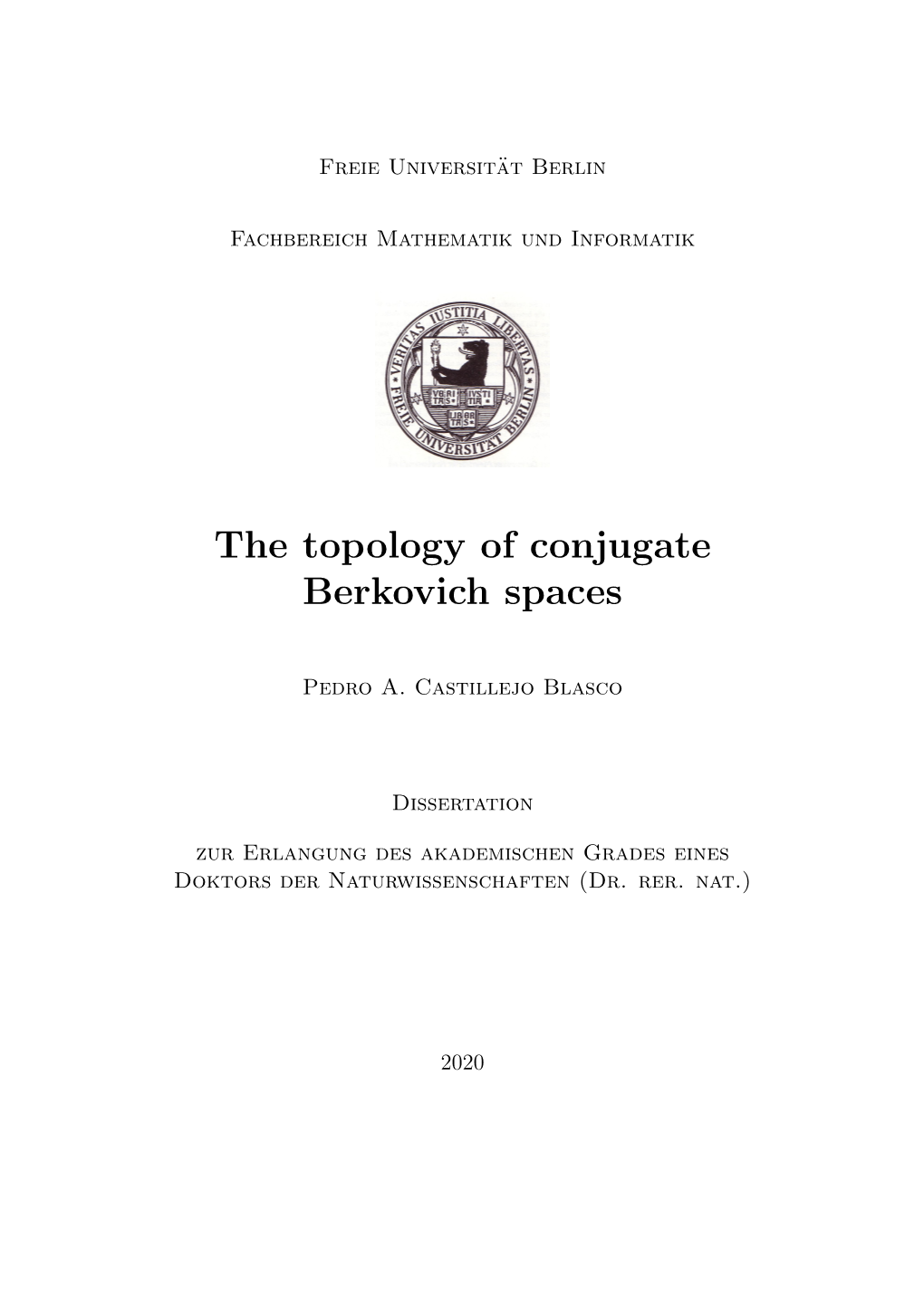 The Topology of Conjugate Berkovich Spaces