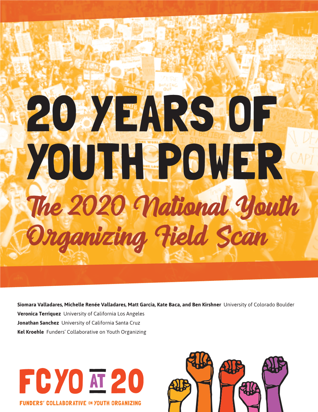 The 2020 National Youth Organizing Field Scan