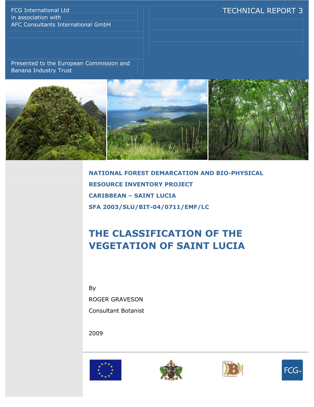 Vegetation Classes Saint Lucia