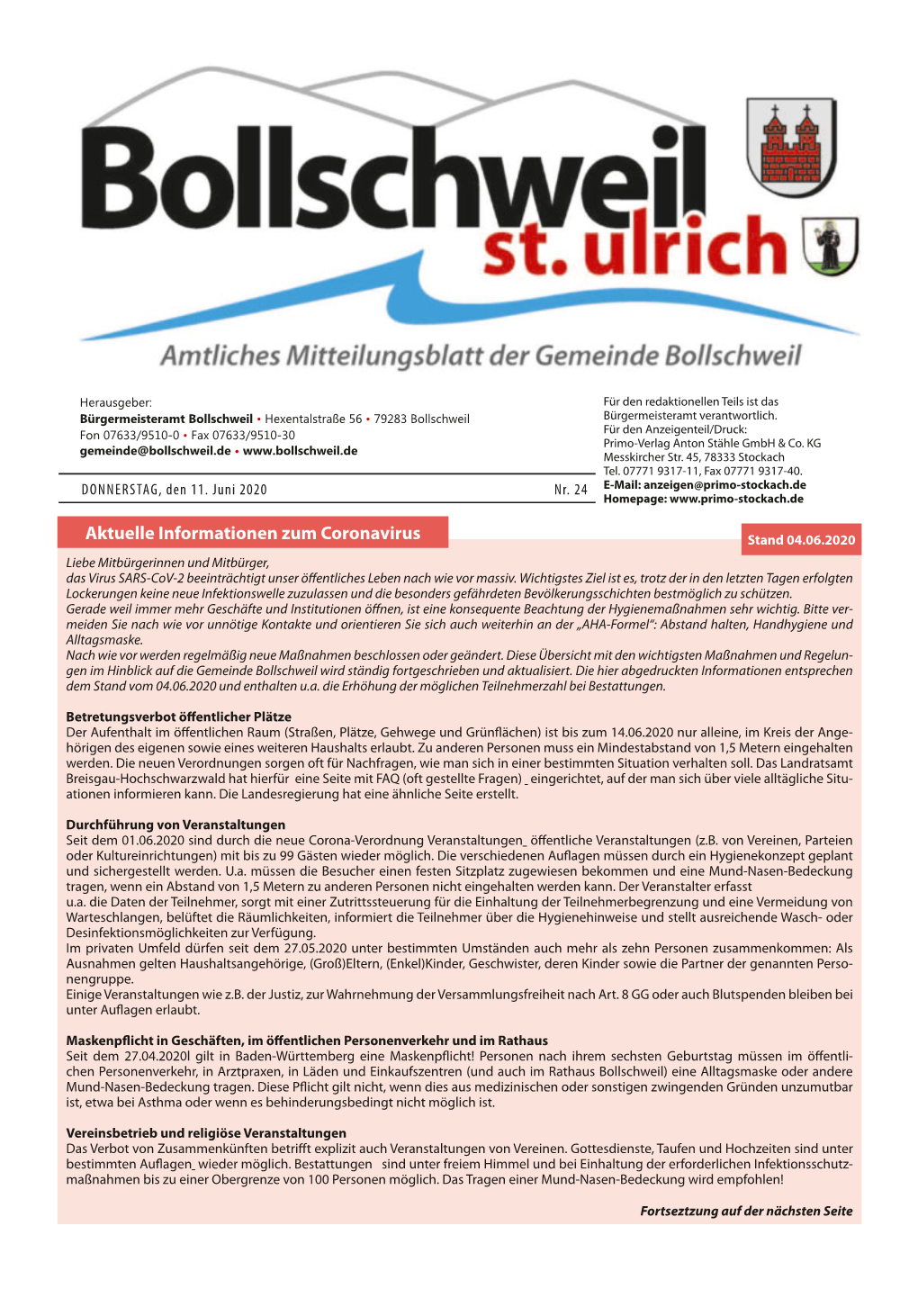 Aktuelle Informationen Zum Coronavirus