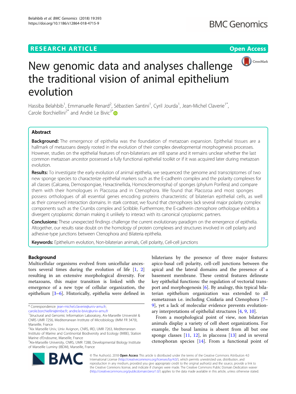 New Genomic Data and Analyses Challenge the Traditional