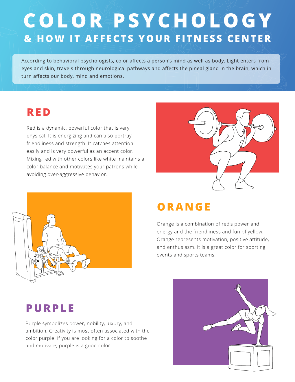 Color Psychology & How It Affects Your Fitness Center