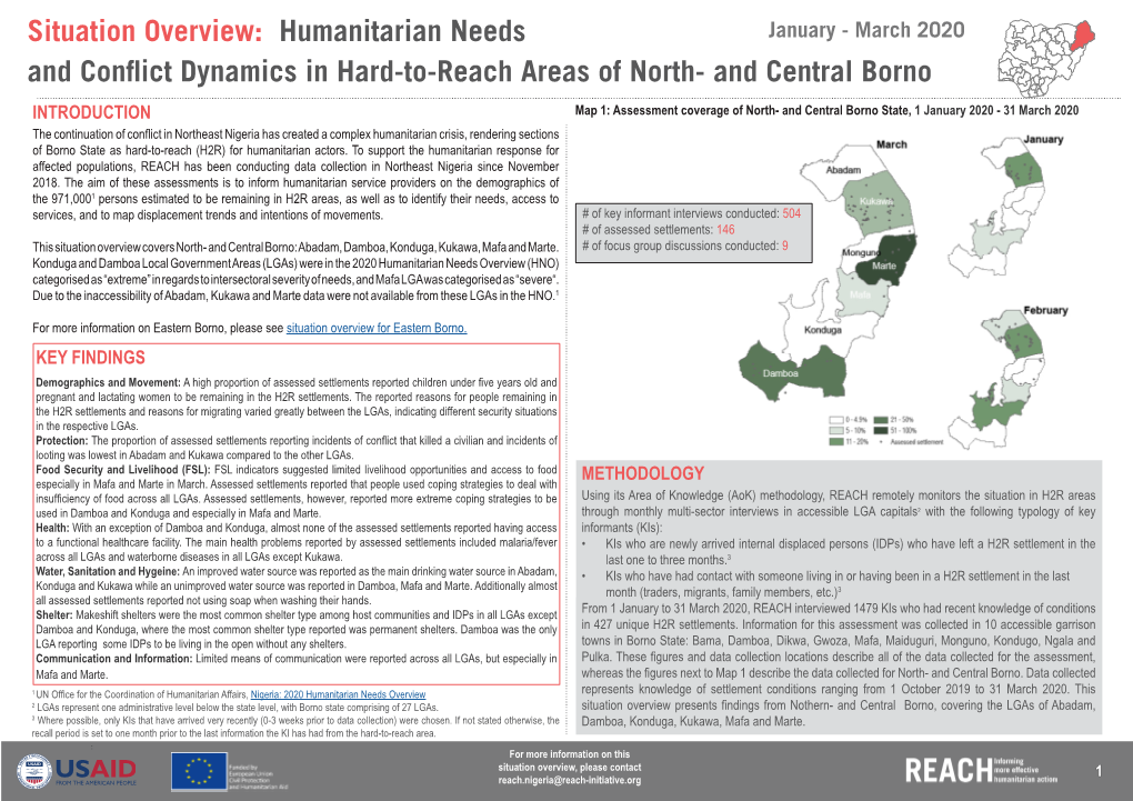 Situation Overview: Humanitarian Needs and Conflict Dynamics In