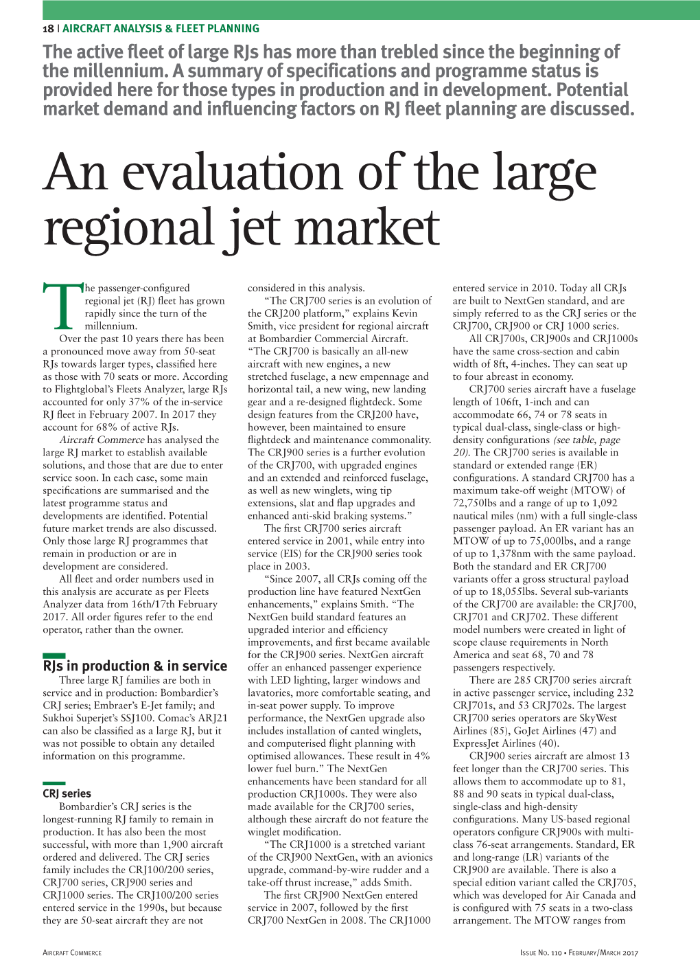 Aircraft Commerce Has Analysed the ﬂightdeck and Maintenance Commonality