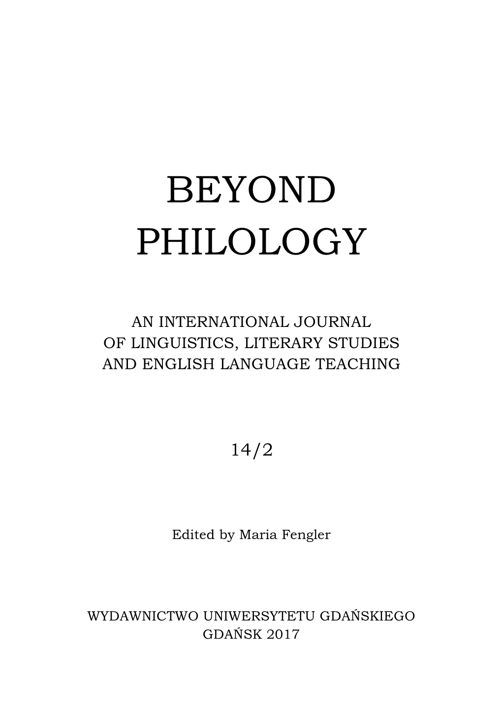 Beyond Philology