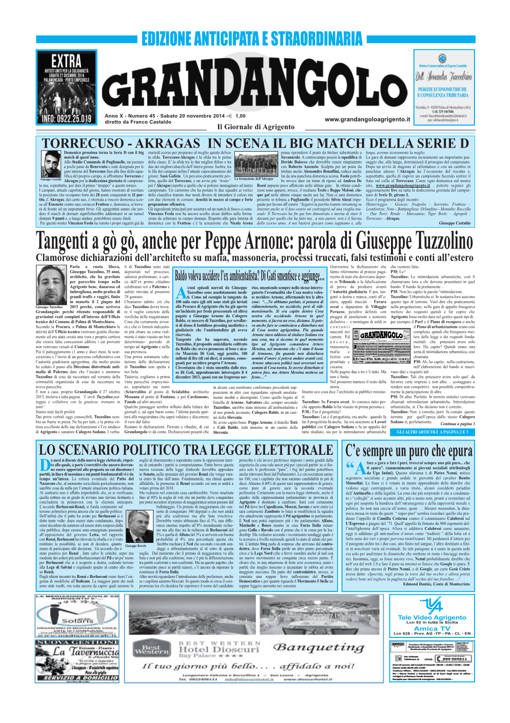 Grandangolo 45 Del 20 Novembre 2014