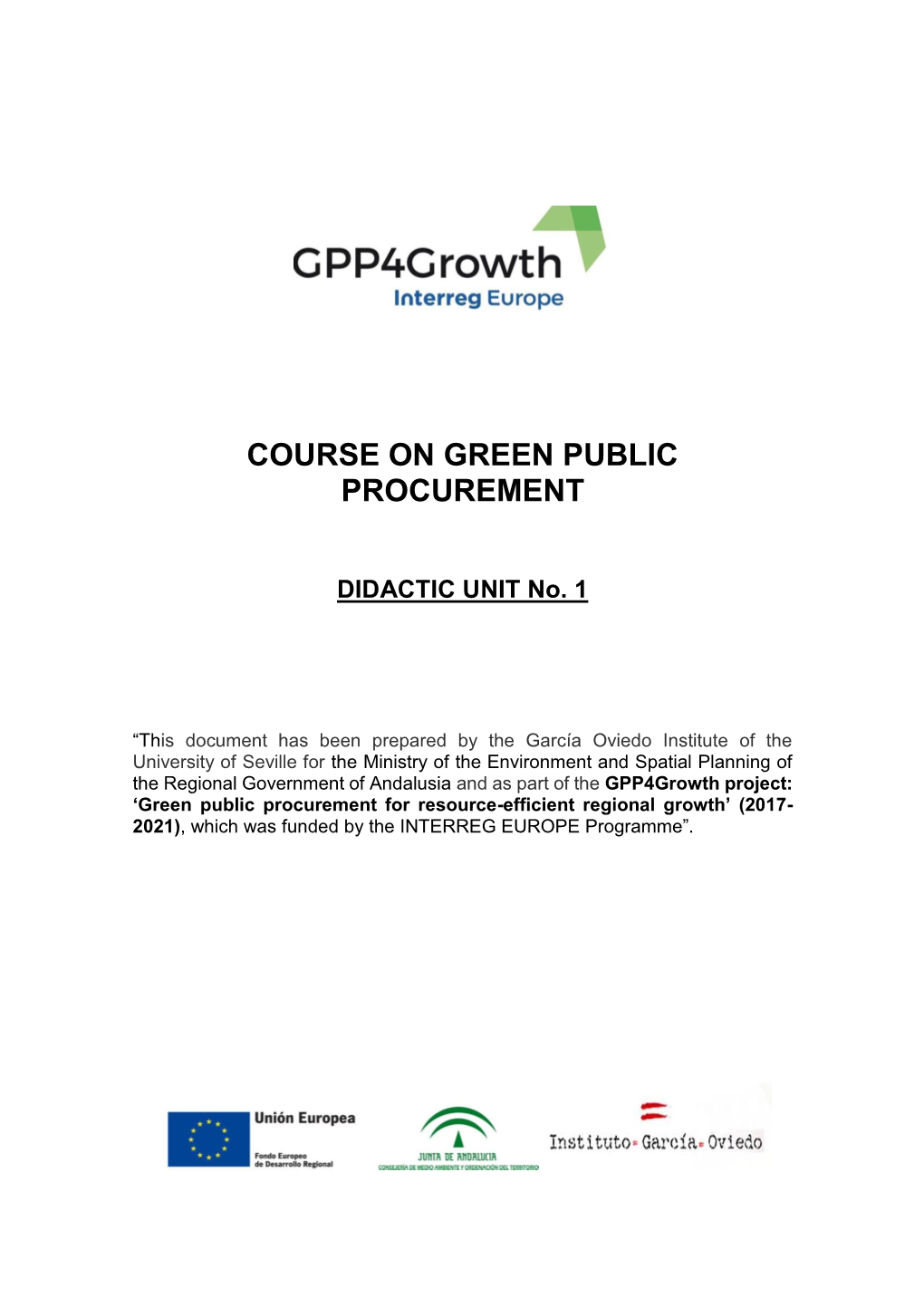 Course on Green Public Procurement