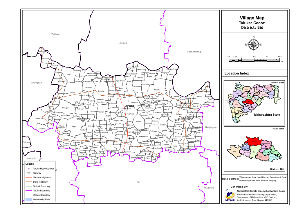 Village Map Taluka: Georai District: Bid