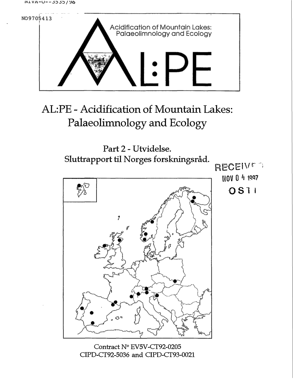 Acidification of Mountain Lakes: Palaeolimnology and Ecology