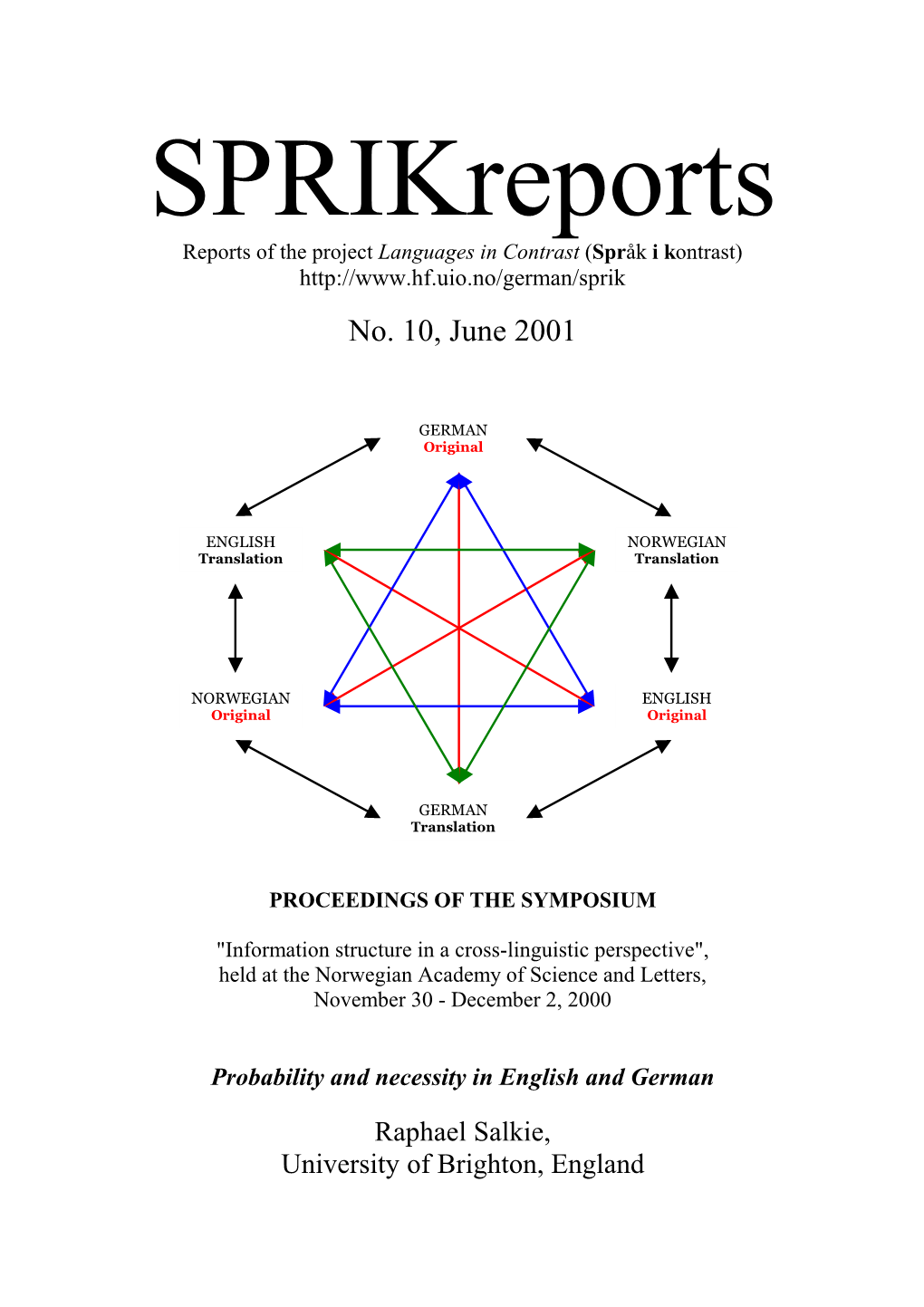 Probability and Necessity in English and German