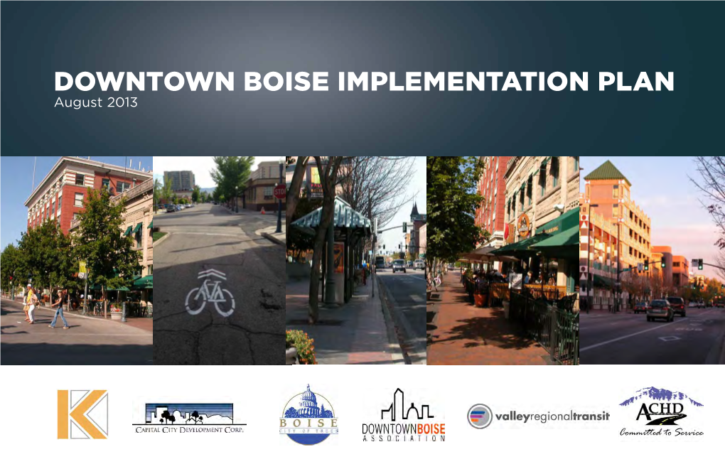 Downtown Boise Implementation Plan August 2013