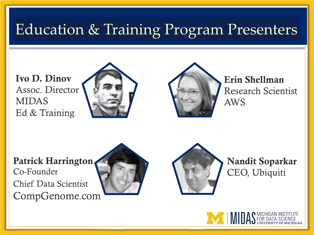 Education & Training Program Presenters