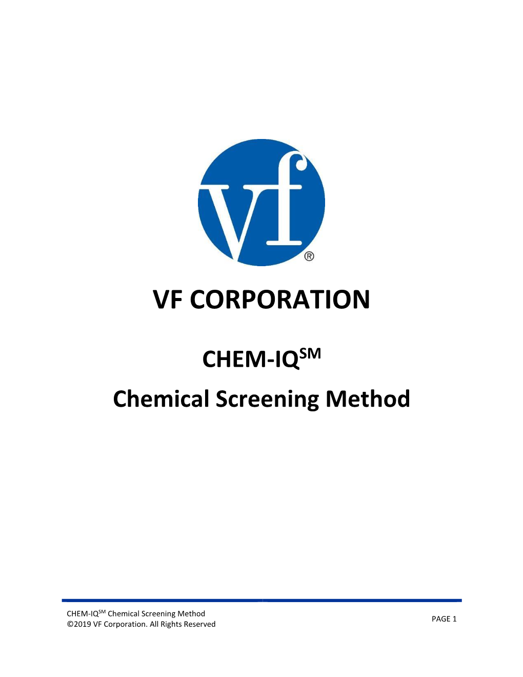 VF CHEM-IQ Chemical Screening Method