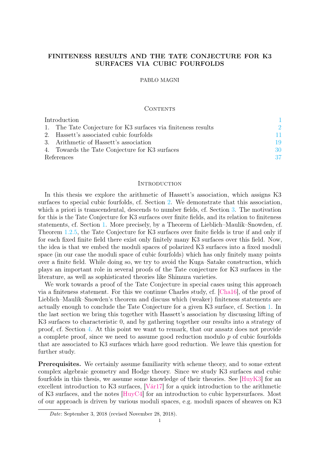 Finiteness Results for K3 Surfaces Via Cubic Fourfolds