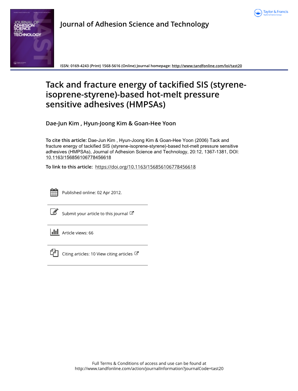 Based Hot-Melt Pressure Sensitive Adhesives (Hmpsas)