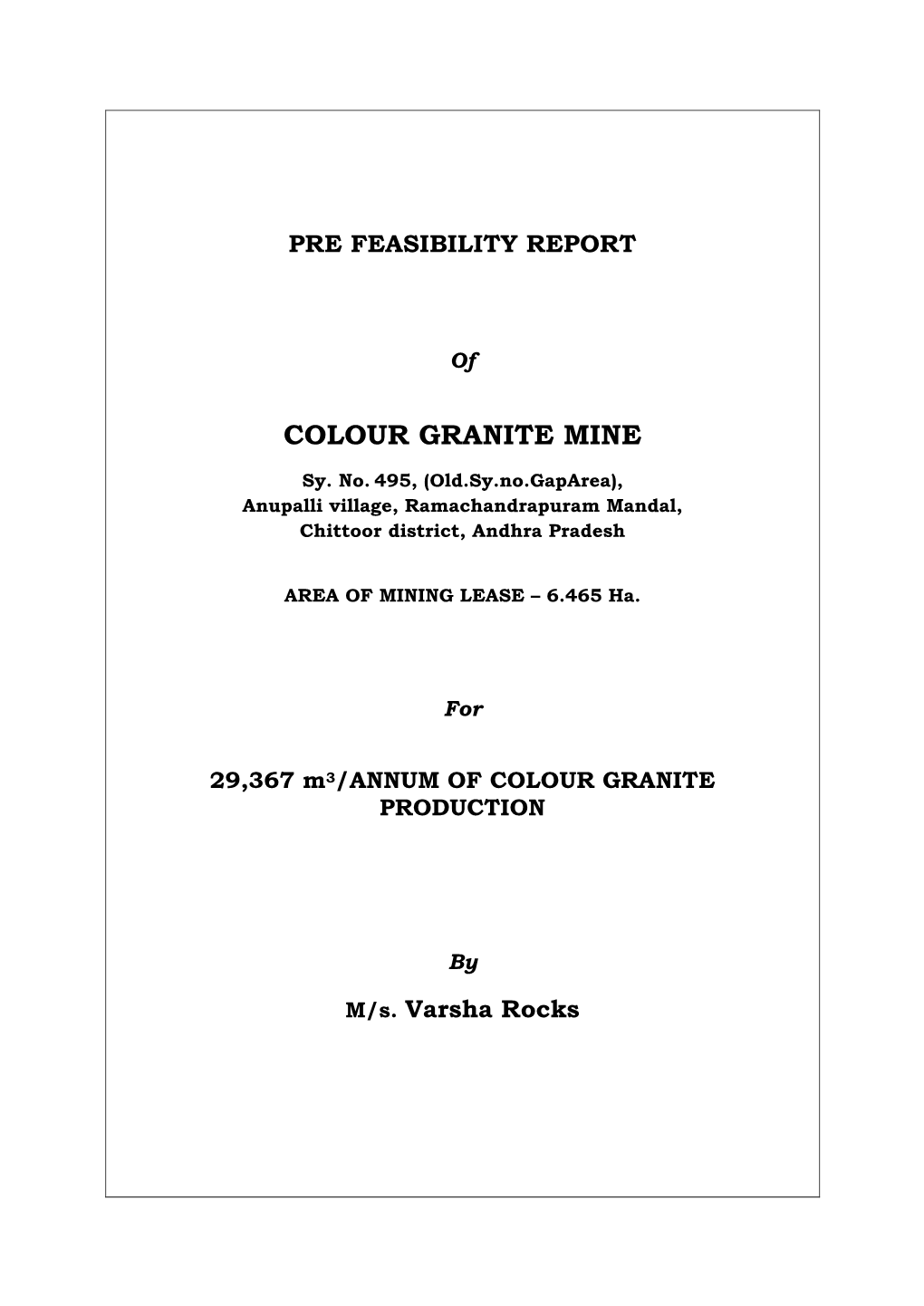 Colour Granite Mine