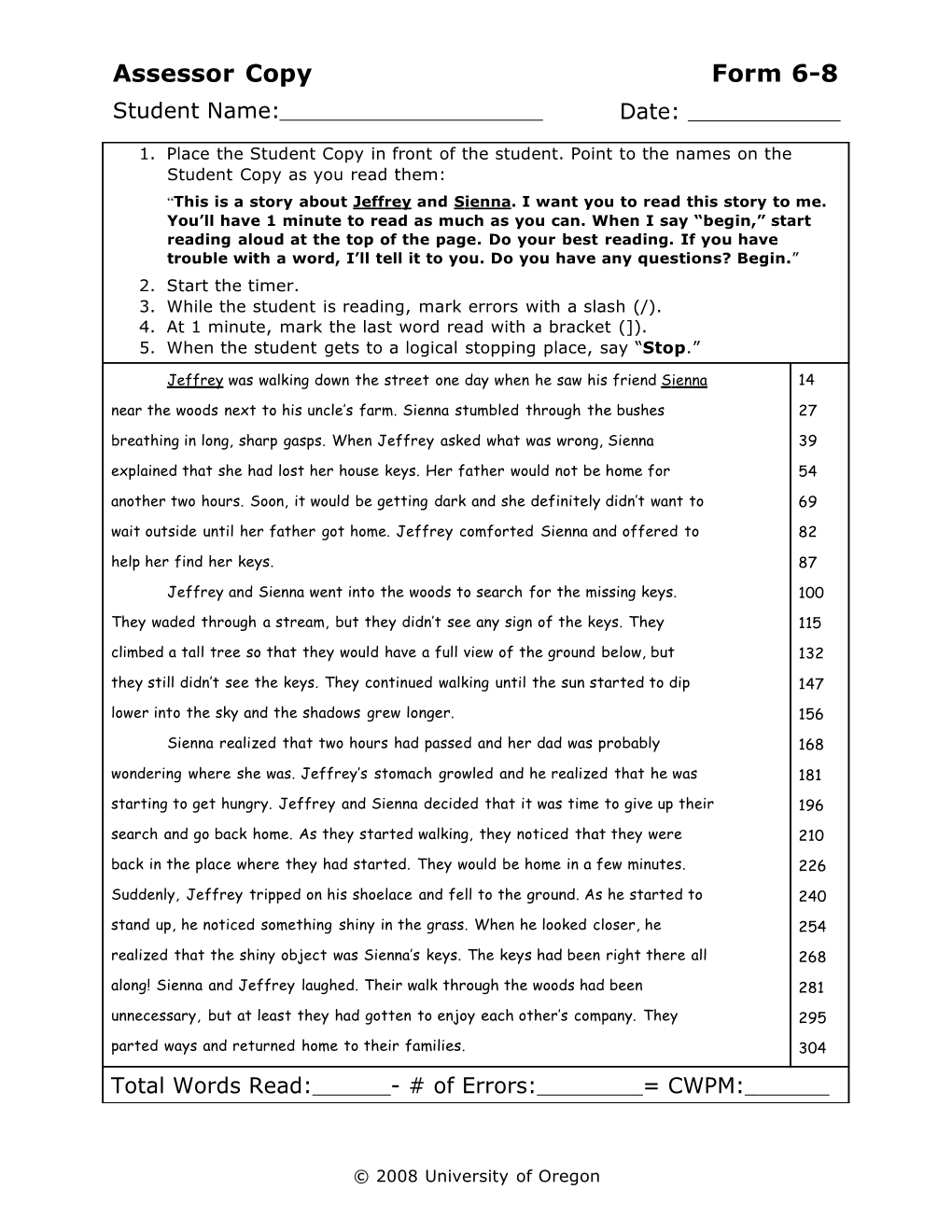 Assessor Copy Form 6-8