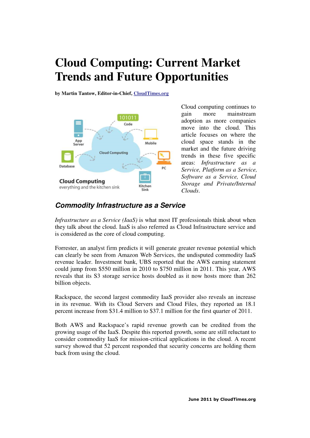 Cloud Computing Current Market Trends and Future Opportunities