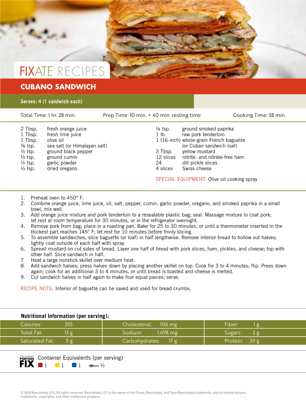 Recipes Cubano Sandwich