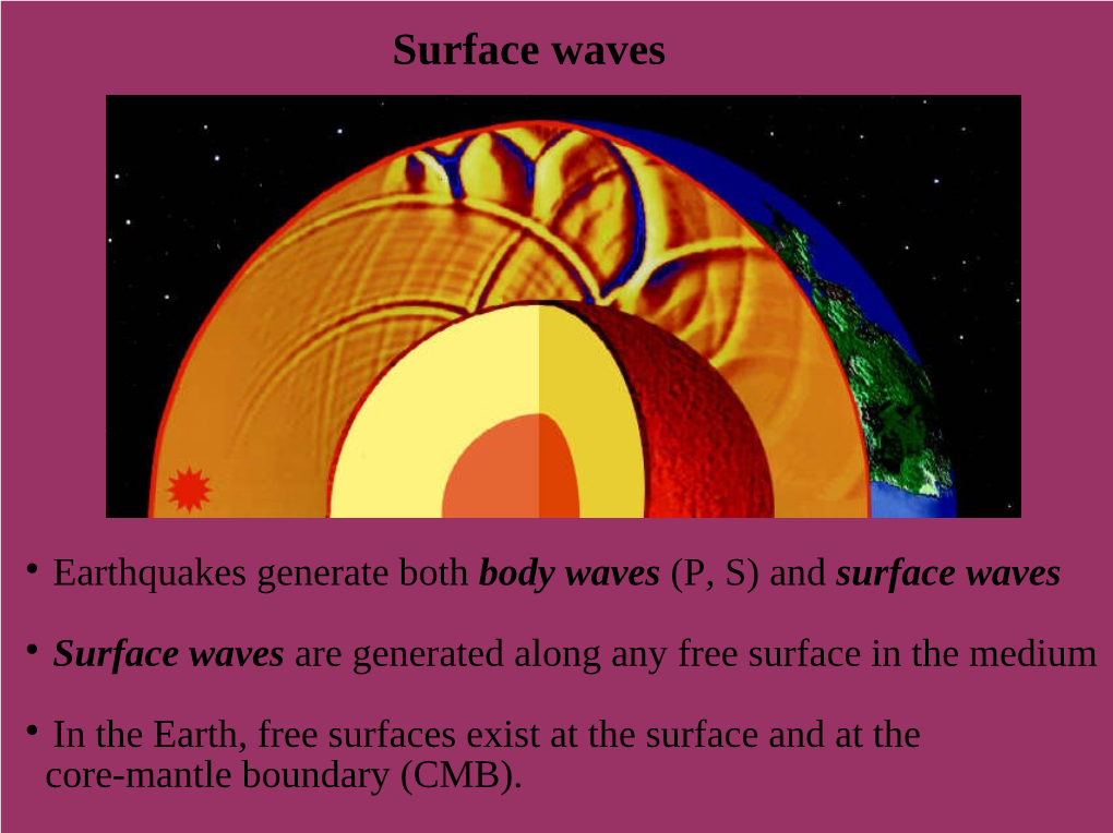 Surface Waves