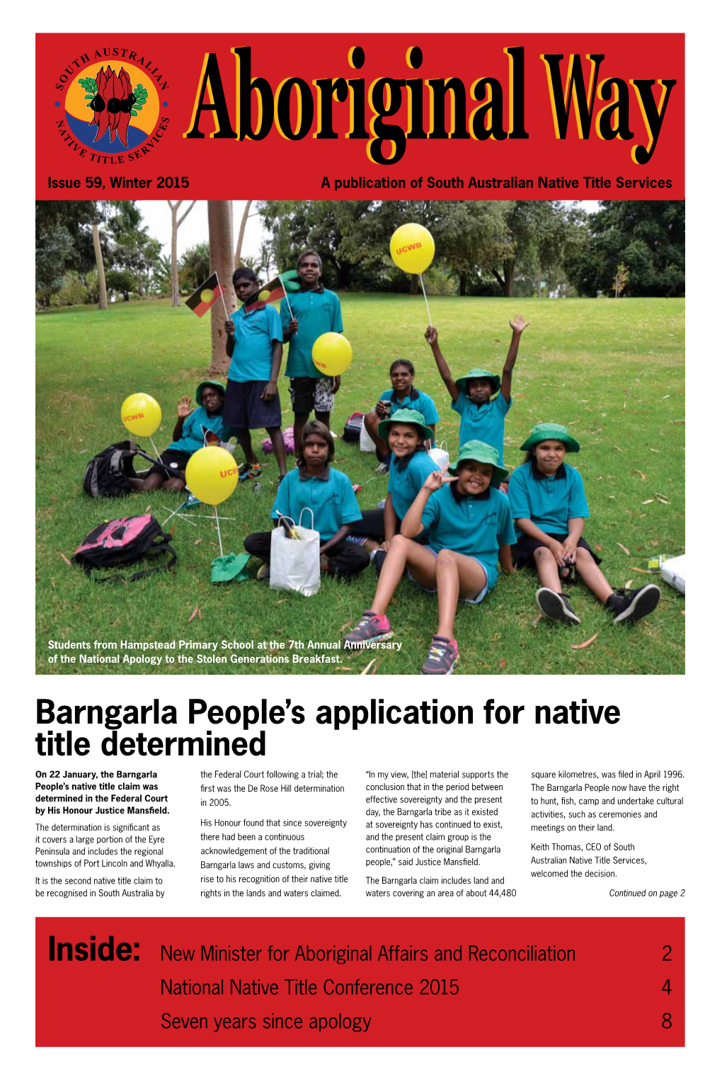 Barngarla People's Application For