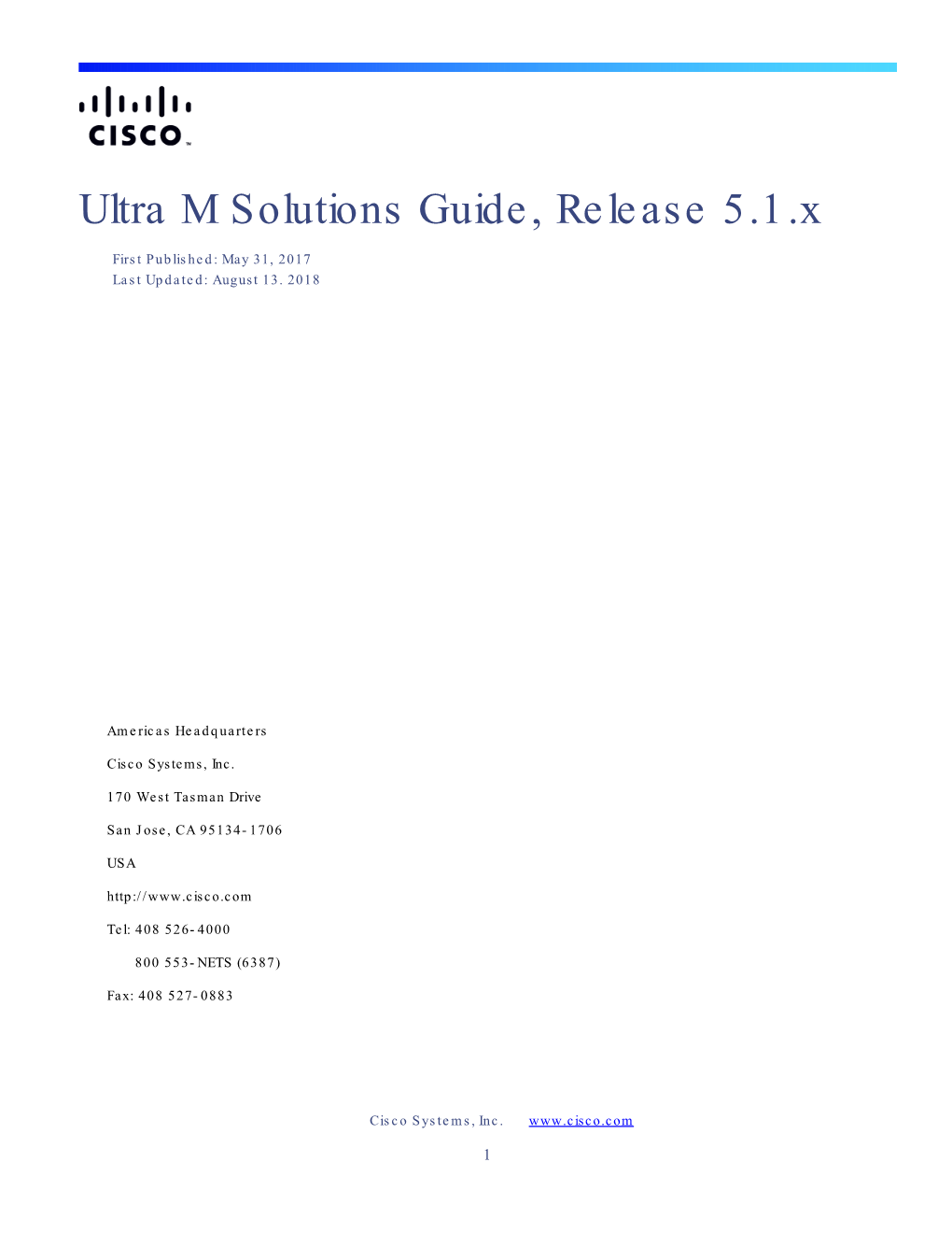 Ultra M Solutions Guide, Release 5.1.X