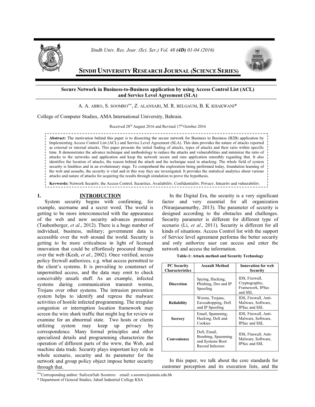 Sindh University Research Journal (Science Series)