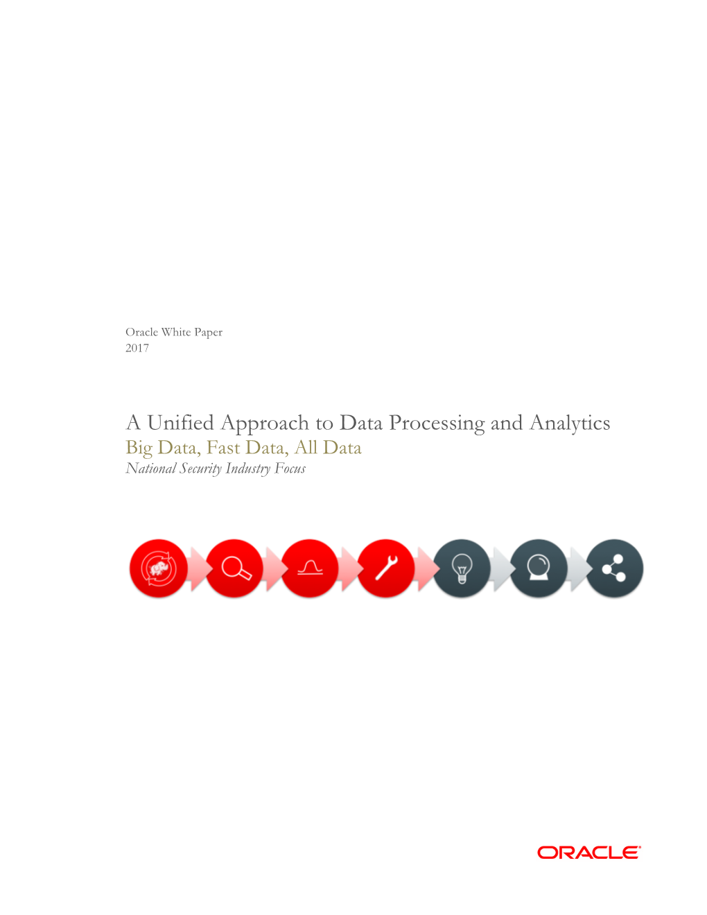 A Unified Approach to Data Processing and Analytics Big Data, Fast Data, All Data National Security Industry Focus