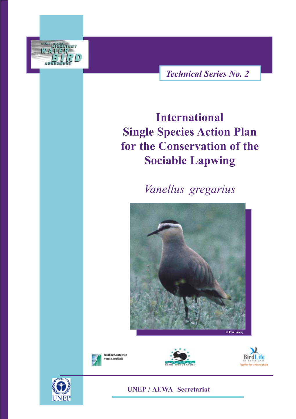 International Single Species Action Plan for the Conservation of the Sociable Lapwing