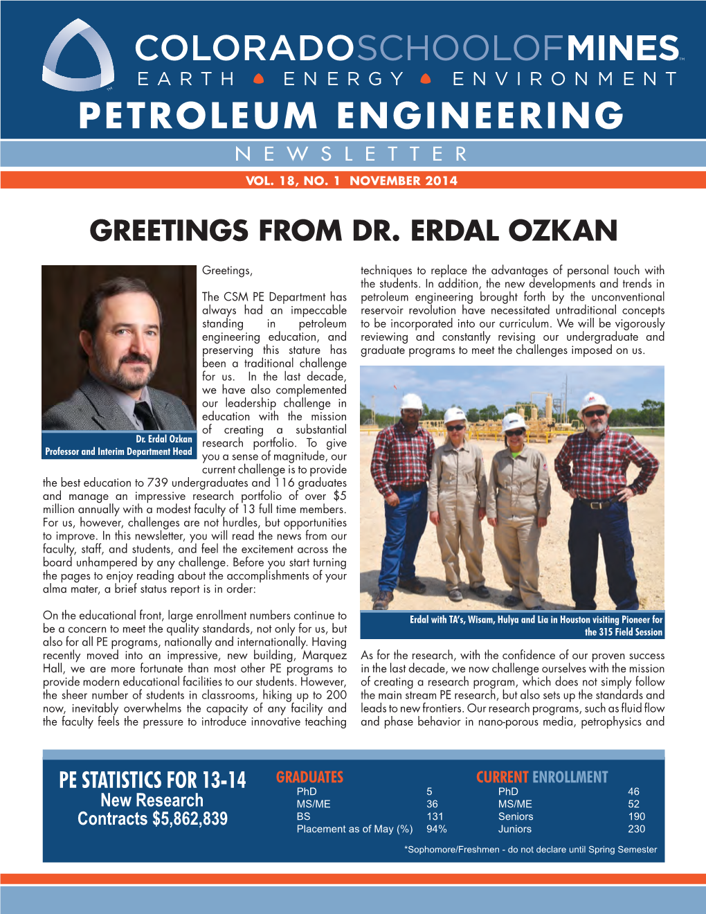 Petroleum Engineering Newsletter Vol